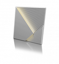 3d панель Artpole FIELDS LED 2 platinum (тёплый свет, мат)